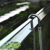 Regulador De CO2 Para Acuario Con Difusor Y Atomizador Bomba De Aire Tubo U De Acero Inoxidable Conector Curvado - details 3