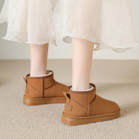 Botas De Nieve Para Mujer Suelta Gruesa De Algodón Antideslizantes Invierno Zapatos Nuevos Estudiantes 2023 Botas Negras - details 10