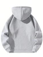 Sudadera De Manga Larga Con Cremallera Media Para Hombre, Estilo Casual, Color Sólido, Abrigo Para Otoño E Invierno - details 1