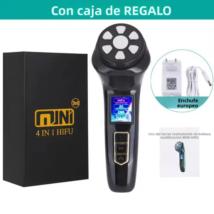 Mini HiFU 4 En 1 EMS Pulso RF Rejuvenecimiento De Piel Elevación Facial Corriente Eléctrica Tensión Firmado Anti-Edad Dispositivo De Belleza LED - 1
