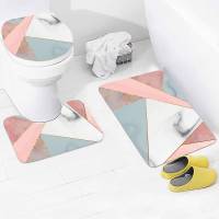 JUEGO DE 3 ALFOMBRAS SUAVES Y ANTIDESLIZANTES AMIKO PARA EL BAÑO MODELO MEDEL - details 2