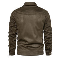 Nueva chaqueta de solapa para hombre de talla europea de otoño, abrigo informal, top de hombre de calidad adelgazante a la moda - details 3