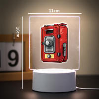 Lámpara De Mesa LED Creativa Para Bomberos Luz Nocturna De Acrílico Cambio De Color Regalo 3D Iluminación Nocturna - details 1