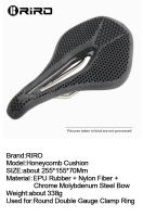 Sillín De Bicicleta MTB RIRO 3D Estructura Biónica De Cebada Cómodo Antideslizante Resistente Al Desgaste Accesorios Para Bicicletas De Carretera - details 0
