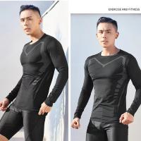 Camiseta De Gimnasio Para Hombre Manga Larga Secado Rápidojersey De Boxeo Verano Pantalones De Compresión Tiras De Leggings Rashguard T-shirt Ajustada - details 11