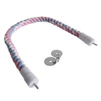 Juguete Para Aves De Compañía Mordedor De Algodón Colorido Para Periquitos Resistente Y Elástico Con Carril Para Colgar En Jaula - details 13