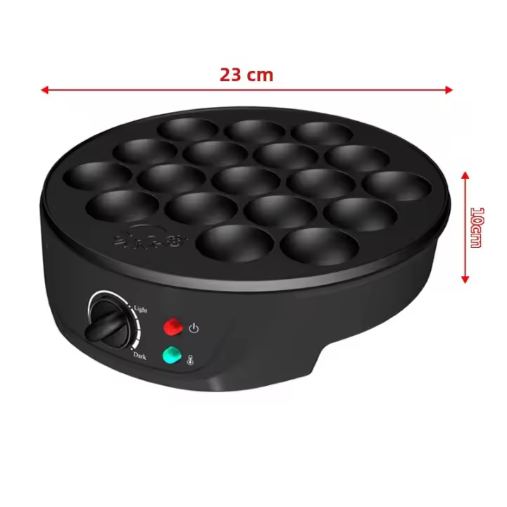 Máquina Eléctrica Para Hacer Bolas De Calamares Y Pollo Frito Mini Para El Hogar Us/Eu/Reino Unido En Color Negro Con Superficie Antideslizante Aluminio 750W - 1