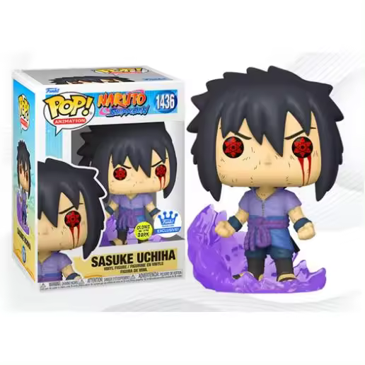 Funko pop Sasuke Uchiha glow 1436 Naruto Shippuden glows in the dark - 1