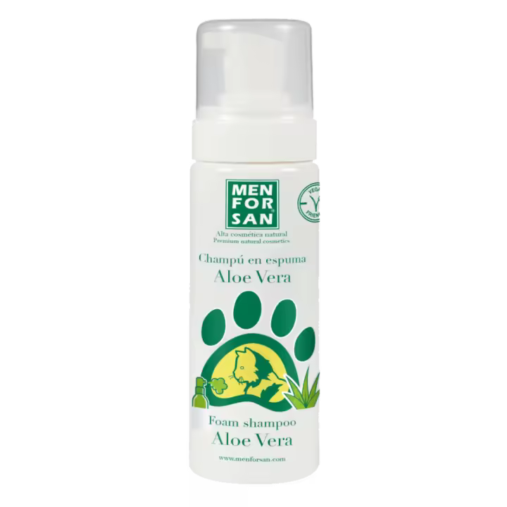 Menforsan Champú Espuma de Aloe Vera para Gatos - 200 ml - 1