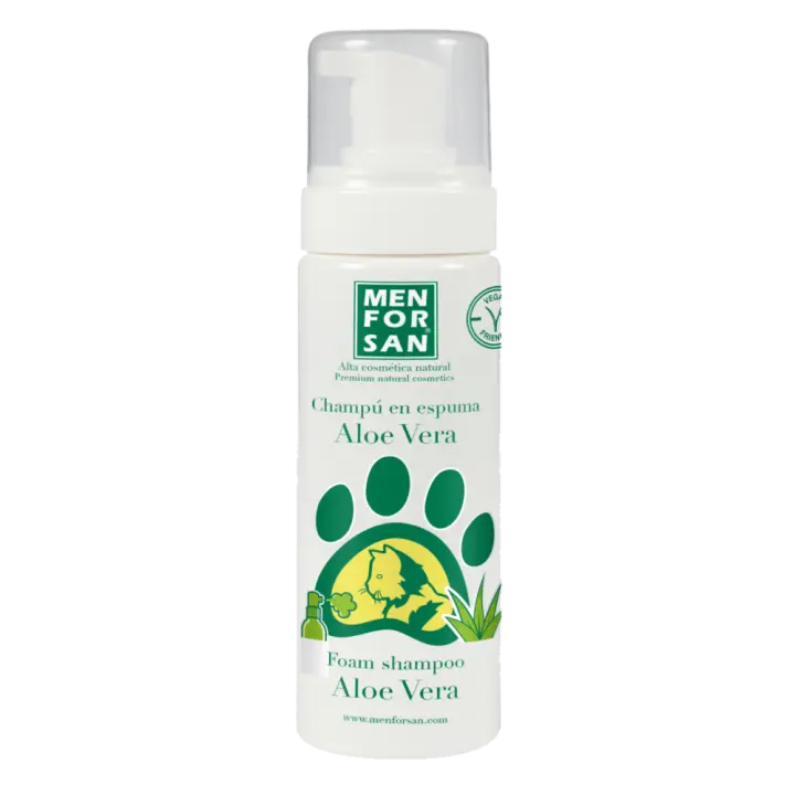 Menforsan Champú Espuma de Aloe Vera para Gatos - 200 ml - 1