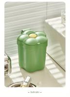 Basura De Escritorio En Forma De Flor 1pc Mini Bote De Basura Para El Hogar Y Dormitorio Para El Baño Y Uso Diario - details 3