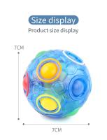 Bola De Puzzle Arcoíris Mágica Juguete Antiestrés Para Niños Y Adultos Juego De Colores Para Alivio Del Estrés Regalos Divertidos - details 7