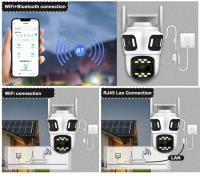 Cámara De Seguridad 6K 12MP Con Zoom De 8X Y Lentes Doble Pantalla WiFi Exterior Protección Del Hogar CCTV IP PTZ Surveillance ICSEE - details 3