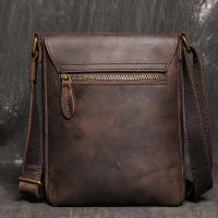 Bolso cruzado de piel auténtica para hombre, bandolera de hombro de piel de vaca de 7,9 pulgadas para iPad - details 4