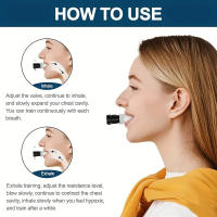 Dispositivo De Ejercicio Respiratorio Portátil Y Ligero De Silicona Musculos De La Abdomen Y Pecho Compacto Para Fitness - details 10