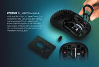Ratón Gamer YEYIAN Shift 3 en 1 con RGB 6 Efectos | 26000 Dpi | Respuesta 1 Ms | 6 Botones Programables | Batería 600 Ma | USB Tipo C | Cable, Inalámbrico y Bluetooth | Windows 11/Mac OS - details 3