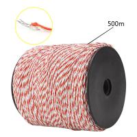 Cable De Valla Eléctrica 500M Blanco Y Rojo Alambre Conductivo De Acero Inoxidable Para Ganadería Roll De Alambre De Valla - details 3