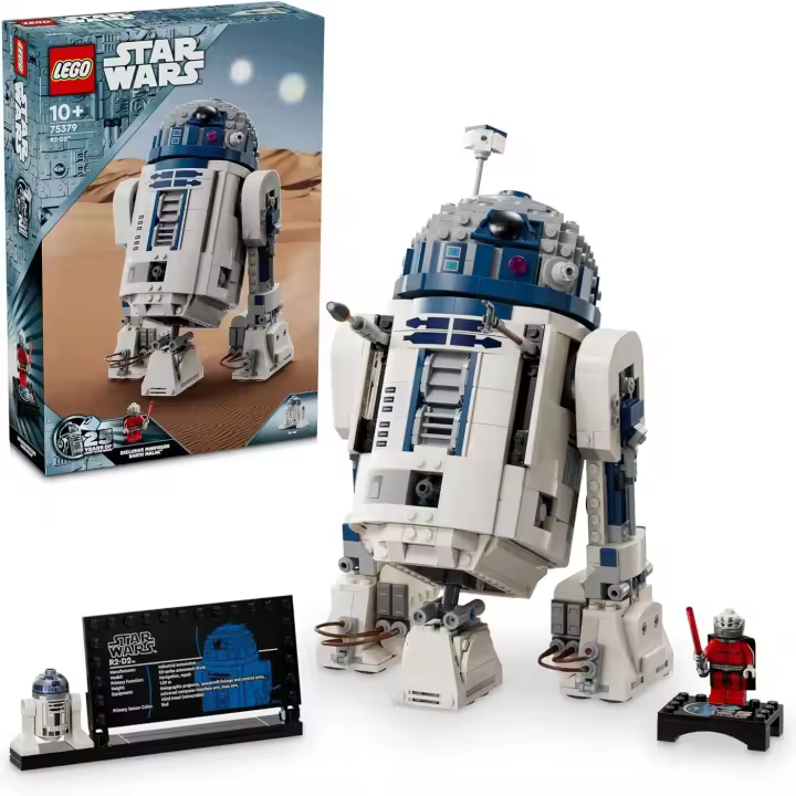 LEGO 75379 Star Wars R2-D2 Figura Articulada de Droide de Juguete, Maqueta de Colección de Personaje de Películas, Regalo para Niños y Niñas de 10 Años o Más  y Fans de la Saga - 1
