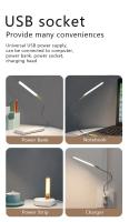 Lámpara LED Portátil USB Ultra Brillante 3000K-7000K Con Interruptor Táctil Para Computadora Móvil Libro Luz Nocturna 3/8/24 LEDs - details 6