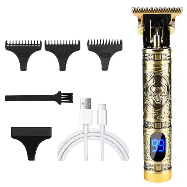 Máquina de afeitar Eléctrica Recargable para Hombre, Cortadora de Melo para Barba y Cabello, Barbero, máquina de afeitar, recortadora de Barba - 1