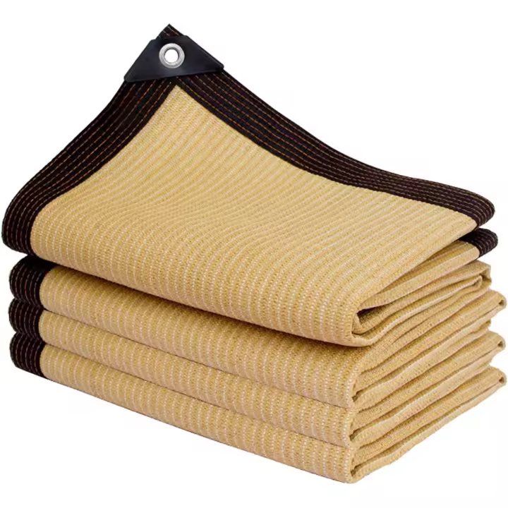 Red de sombra Rectangular, toldo de color claro para exteriores/Piscina/garaje, tela de sombra, beige - 1