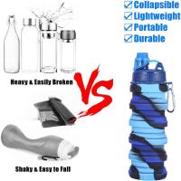 Botella de Agua plegable, botella de Agua mineral, botella de Agua para niños, botella de Agua Deportiva. - details 2