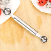 1PCS Herramienta Para Frutas Y Verduras Melón Scoop De Acero Inoxidable Herramienta DIY Para Hacer Bolas De Fruta Con Diseño De Sandía - details 1