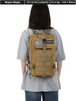 Mochila Táctica 25L/50L Con Sistema Molle Para Exteriores Adecuada Para Senderismo Camping Trekking Caza Pesca Y Gimnasio Material 600D Unisex - details 2