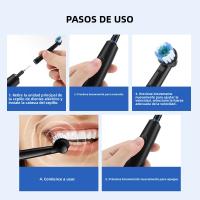 Cepillo De Dientes Eléctrico Rotativo Inteligente Recargable Con 4 Cabezas De Reemplazo Suaves Para Adultos Limpieza Profunda Modo Suave Y Placa - details 9