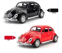 Coche De Escala 1:18 Beetle 1955 Juguetes De Aleación De Metal Con Luz Y Música Ruedas De Goma Vehículos Retro Para Colección Y Regalos Para Niños - details 2