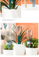 Riega Automático Para Plantas En Macetas Drip Irrigación Horóscopos Self Watering Pot Plástico Para Jardín Y Flores - details 1