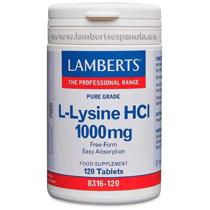 Lamberts L-lisina Hci 1000mg 120tabs Tableta - 1
