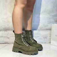 Eva Zorteon- Botín de antelina para  Mujer,  Estilo Militar . Marca TULIPANO . - details 0
