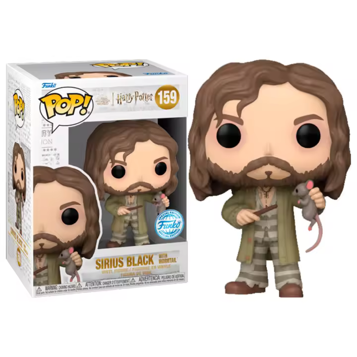 Funko Sirius Black y Colagusano Wormtail Cola gusano  HArry Potter Prisionero Azkaban Prisioner 159   Funko Pop Exclusivo - 1