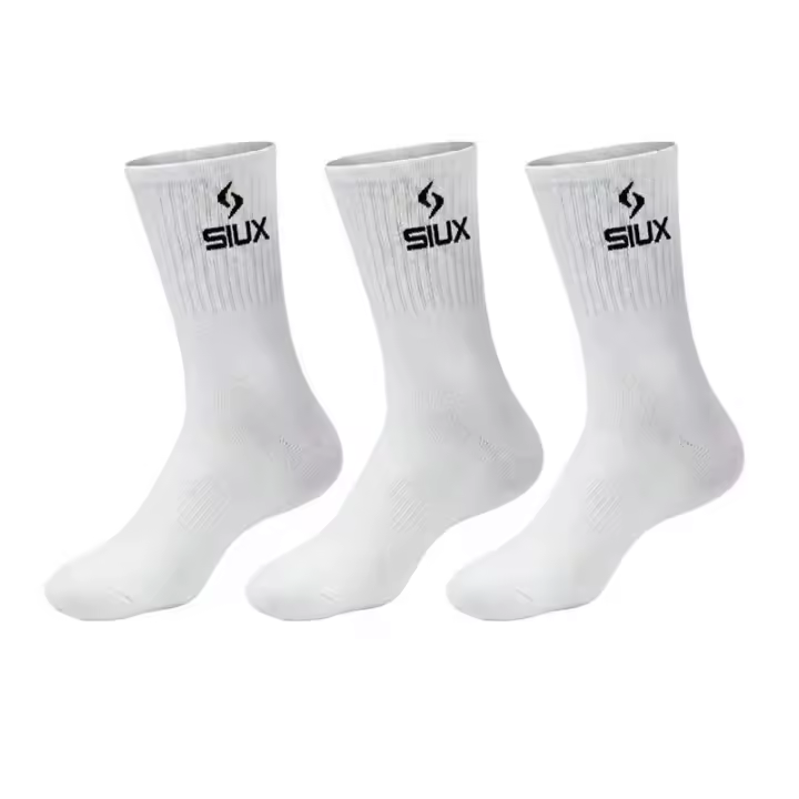 Calcetines Siux Basic 26 Caña Alta Blanco 3 Pares - 1