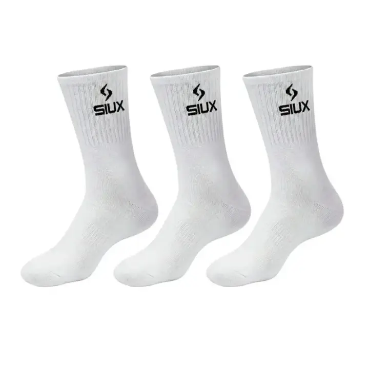 Calcetines Siux Basic 26 Caña Alta Blanco 3 Pares - 1