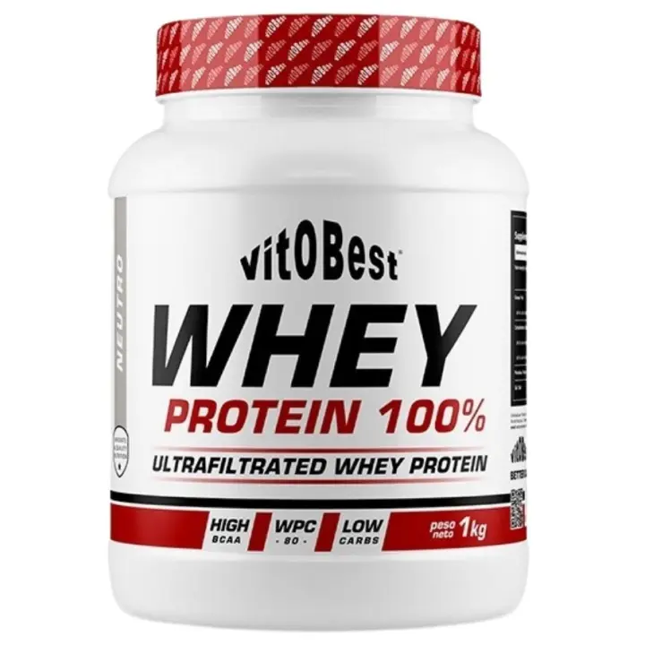 Whey Protein 100% Neutro 1kg Vitobest - 1