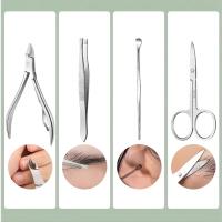 Juego Profesional De 18 Piezas De Tijeras Para Uñas De Acero Inoxidable De Alta Calidad Conjunto De Cuidado Personal Para Manos Y Pies Con Paquete De Viaje - details 5