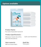 Juego De Sábanas Duvet Y Fundas De Almohada Desechable De 4 Piezas a Prueba De Suciedad Portátil Para Viajes Y Hotel - details 1