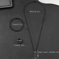 DEYROS Reloj De Cuarzo Para Hombre Estilo Casual Sencillo Y Elegante Set De 4 Piezas Color Negro Regalo Ideal Para Cumpleaños - details 6
