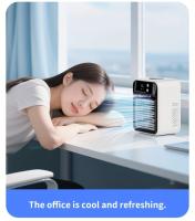 Ventilador Mini Acondicionado Recargable USB 2025 - Dispositivo Portátil de Enfriamiento para Escritorio con Batería de Litio, Carga Inalámbrica y USB, Ideal para Hogar, Oficina o Dormitorio, Capacidad de Batería: 3000mAh - details 3