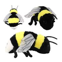 Peluche De Abeja Realista En Tamaño Pequeño Y Grande Juguete De Peluche Suave Para Niños Aficionados a Los Insectos Decoración Para El Hogar Material De Algodón Relleno De Poliéster - details 0
