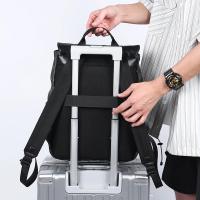 Mochila De Negocios Para Hombre De Cuero PU De Lujo Mochila De Laptop Elegante Bolsa De Viaje Briefcase Mochilas Para Hombre - details 15