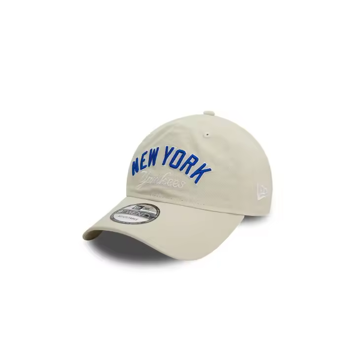 Gorra New Era MLB Wordmark NY - Beige Azul - 1