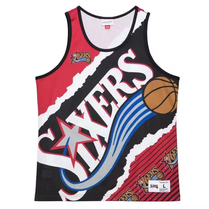 Camiseta Philadelphia Sixers 76ers Jumbotron 2 Tank  - Mitchell Ness - 1