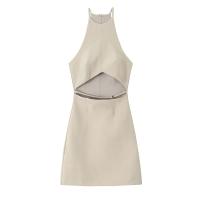 Vestido Corto De Verano Para Mujer Elegante Y Moderno Con Diseño Abierto Y Cintura Ajustada Vestido Sexy De Fiesta - details 9
