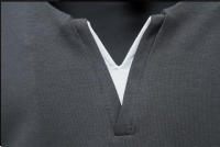 Camiseta De Hombre Verano Henley V-cuello Manga Corta Casual Ajustada Basic Fitness Deportiva Transpirable Top - details 10