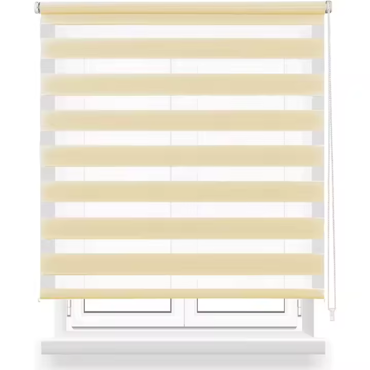 Estor Enrollable de Doble Capa Noche y Día, Tejido, Fácil de Instalar para Ventanas y Puertas, Proteccion Solar, Stores Noche y Día - 1