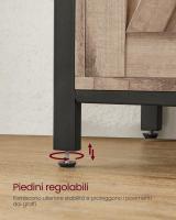 Armario de cocina, elegancia rústica para tus festines, diseño en madera marrón con puertas de correderas y paneles de malla, versátil y funcional, ¡descubre la calidez en cada rincón! - details 21