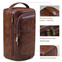 Bolsa De Viaje Para Hombres Y Mujeres Grande Caja De Cosméticos PU Material Principal Estilo Business Cierre De Cremallera - details 3